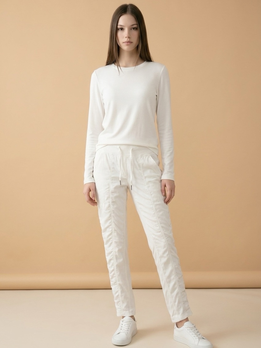 lululemon athletica white Drawstring Joggers
